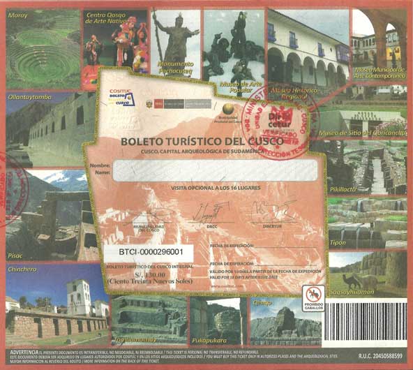 Billet touristique : attention modification !